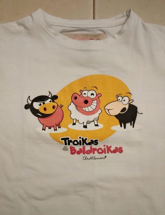 T-shirt branca da Throttleman