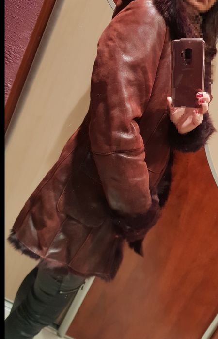 Piękny płaszcz - kożuch damski