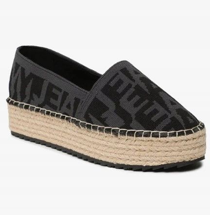 Tommy hilfiger espadryle na platformie wsuwane 40 1frd