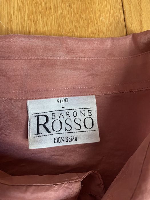 Męska jedwabna koszula Barone Rosso roz. L