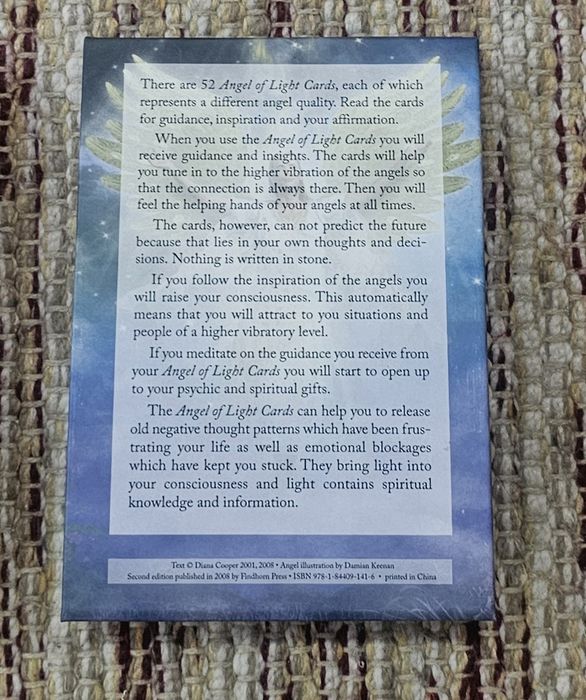 Oráculo/cartas Angels + Atlantis de Diana Cooper
