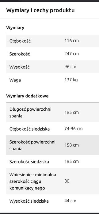Sofa Royal IV czarna