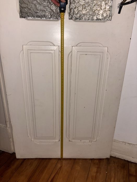 Porta Madeira Maciça com Vidro