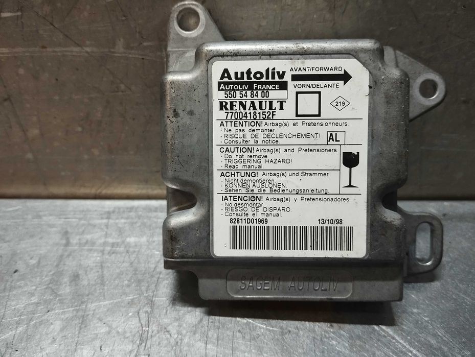 Centralina Airbag Renault Megane I / Clio II 550548400 7700418152F