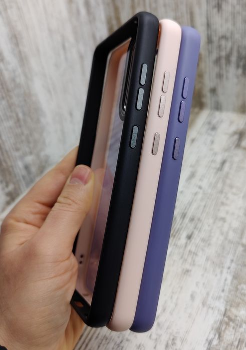 Чехол премиум качества Clear Metal на Samsung A52/ A52s/ S20 FE Чохол