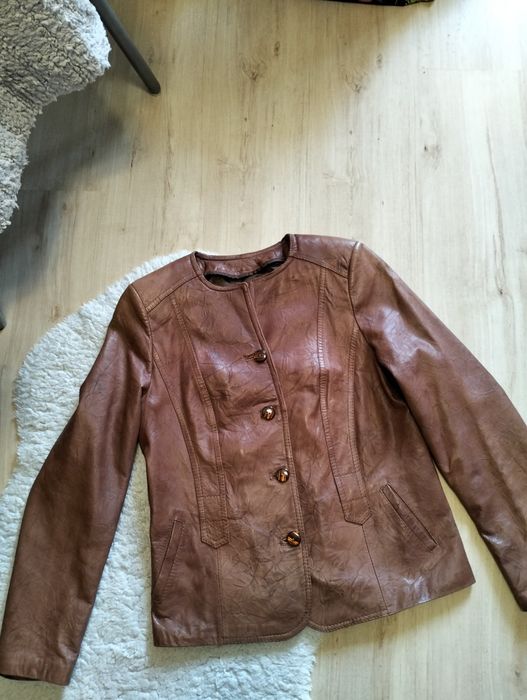 Kurtka dam. skórzana taliowana Firmy LEATHER.