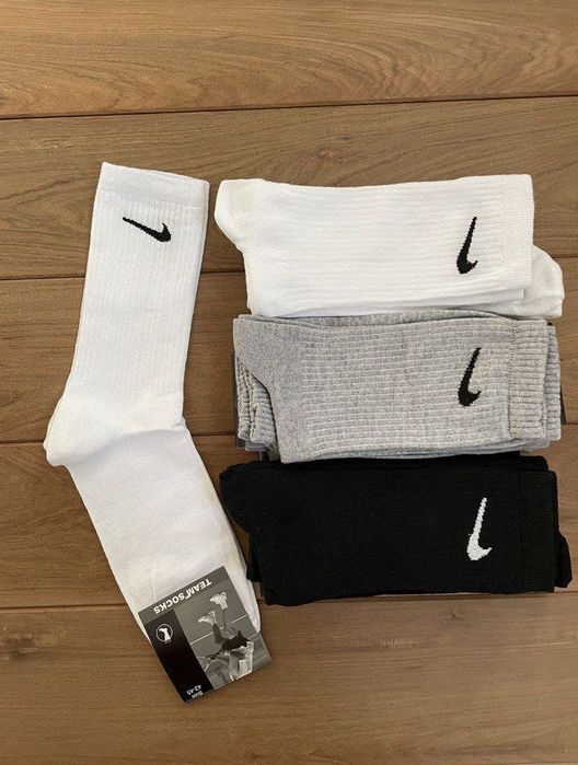 Skarpetki nike białe/czarne
