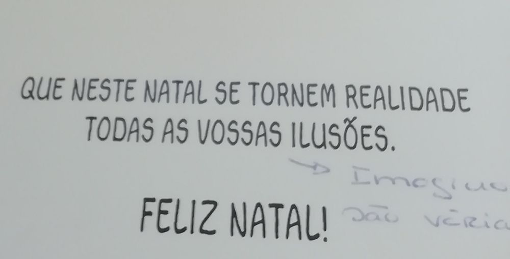 Postal de natal da marca Hallmark