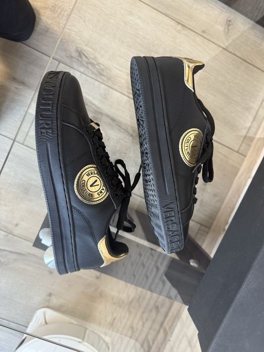 Кеди Versace Couture оригінал 40р, чорні з золотим