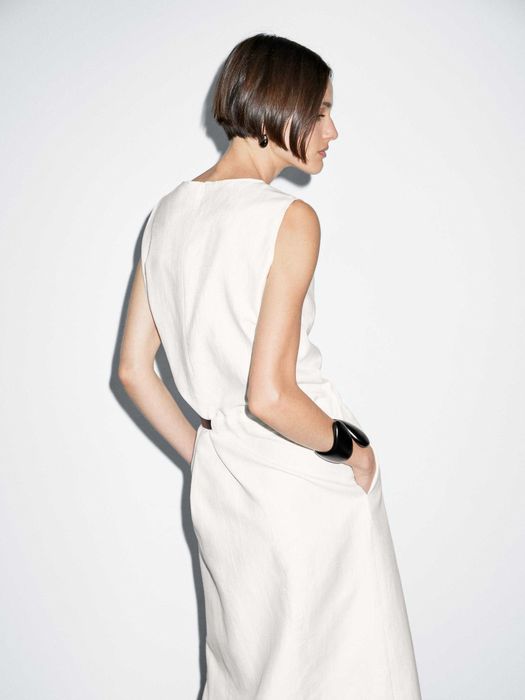 Сукня Massimo Dutti p.L платье оринінал бавовна льон хлопок лен