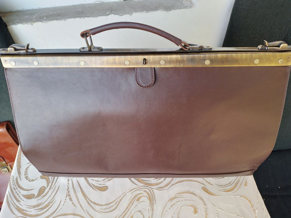 Skórzana męska torba firmy Wooc