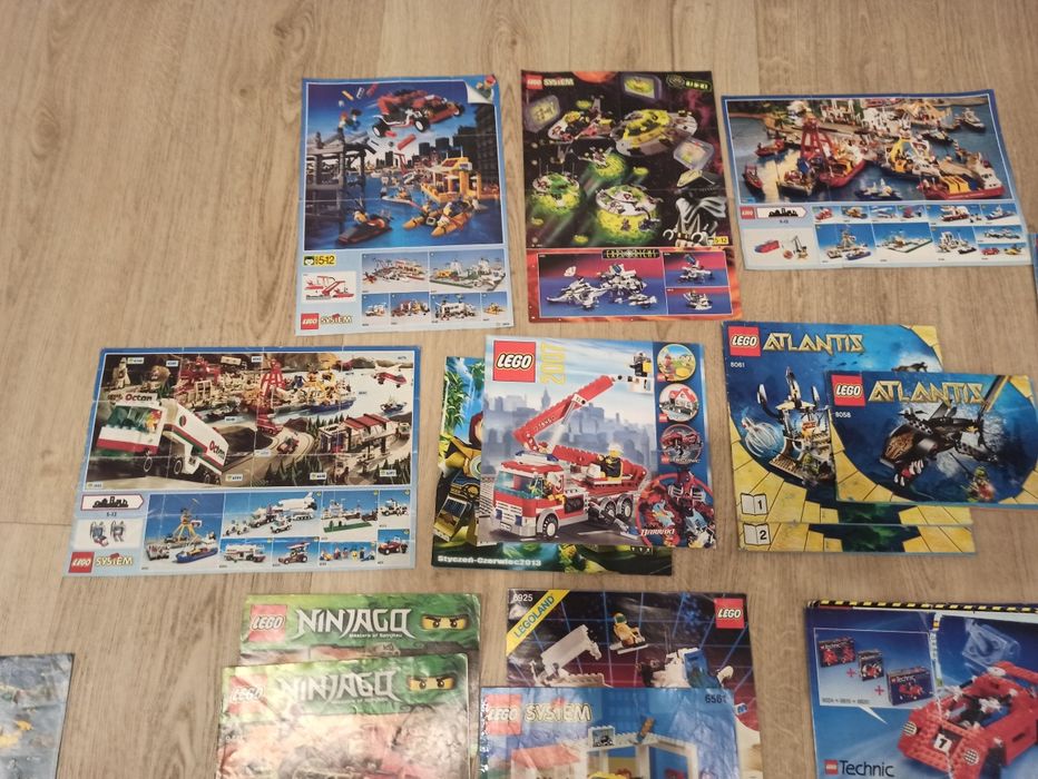 Instrukcje lego na sztuki. Lata 90' castle pirates town space technic