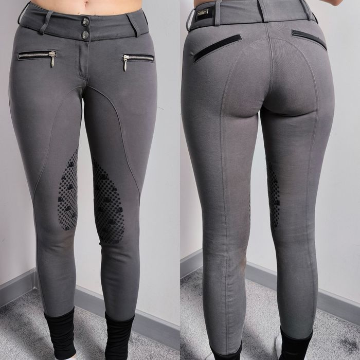 Bryczesy Equestrian Stockholm 34 XS kolanowy silikon