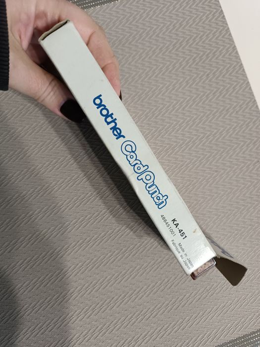 Brother card punch ka 451 Япония, перфоратор для карт, шитье, вязание