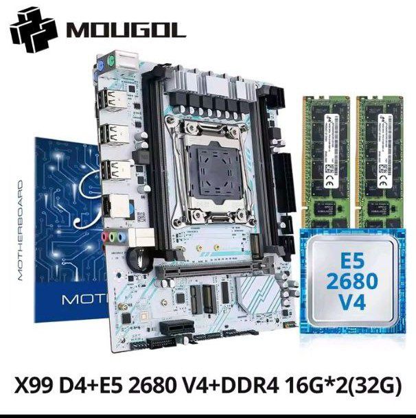 ГАРАНТІЯ ‼️ Комплект х99  xeon 2680v4 32gb ddr4
