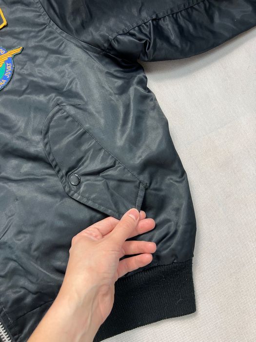 Bomber Jacket MA 1 army military vintage 90’s fly’ers patch YKK kurtka