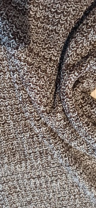 Sweter sweterek dzianinowy dzianina bluzka melanż brązowy damski męski