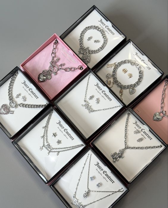 Подарунковий набір Juicy Couture новий оригінал, сережки, браслети