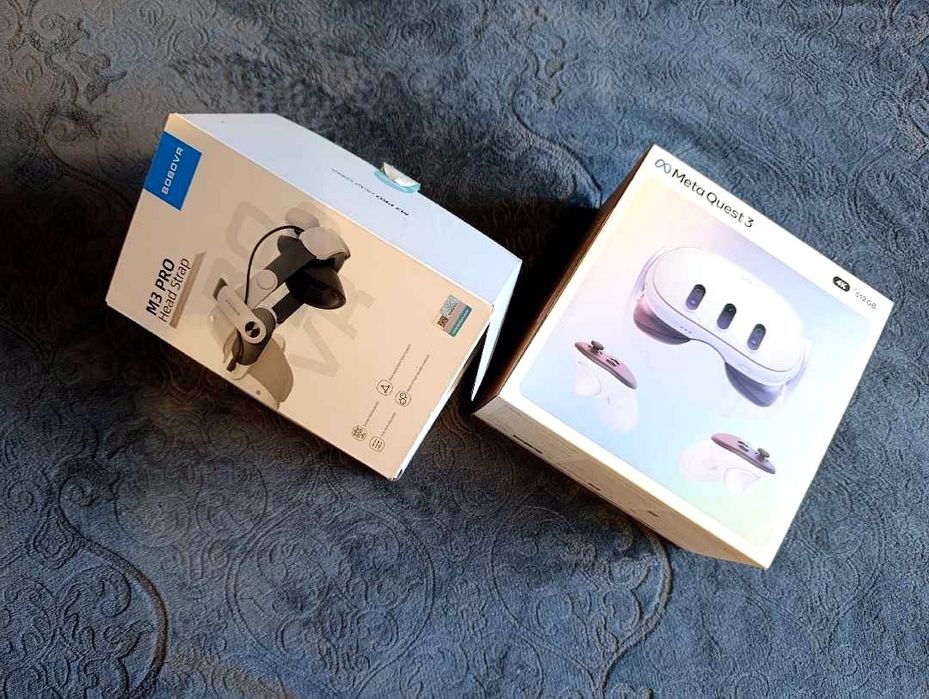 Meta Quest 3 512GB + BoboVR M3 Pro z baterią - Stan Idealny - Komplet Box