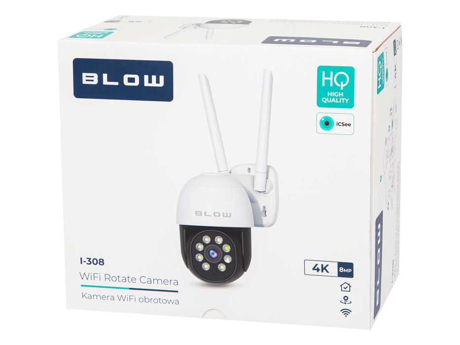 Kamera zewnętrzna WiFi IP 8MPx Obrotowa Zoom Detekcja