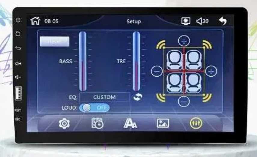 WYPRZEDAŻ nowe radio 1 DIN EKRAN 9" BT mirror link 4X55 W MOSFET