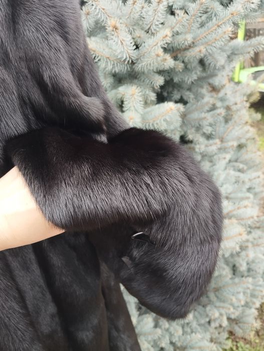 Ог 122! Шикарна норкова шуба чорний діамант  50-52-54