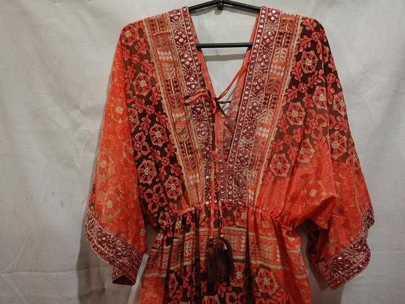 Розкішна пляжна шовкова сукня максі Bigg Bull by Blue Hills