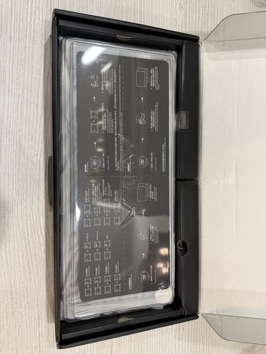 Aula F75 !ГАРАНТІЯ! синьо чорно біла клавіатура RGB нова ТОП