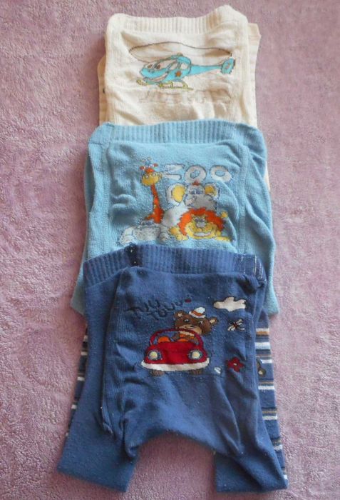 Rajstopy 68-74 roz. 6-9 m. 3 sztuki.