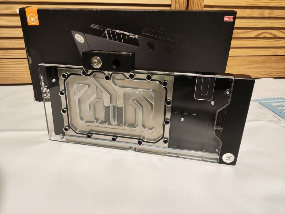 Водоблок EK Quantum Vector2 Trio RTX 4090 Nickel Plexi MSI 1/4 G1/4"
