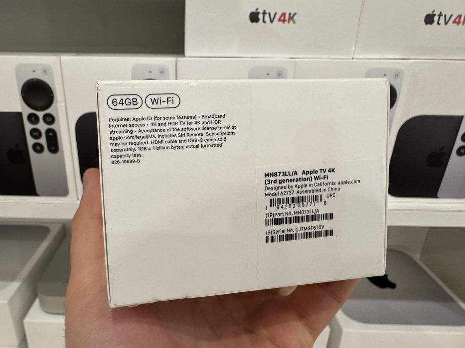 Apple TV 4K 2022 Wi-Fi 64 GB MN873 128gb MN893 Гарантія Магазин вживана