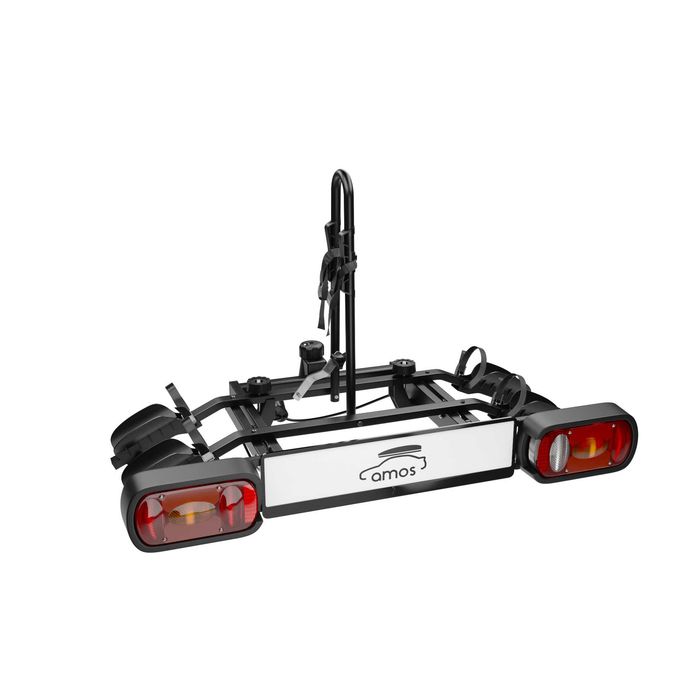 Bagażnik rowerowy platforma na hak Amos Tytan 2 Black uchylany na 2 rowery 75KG 13PIN