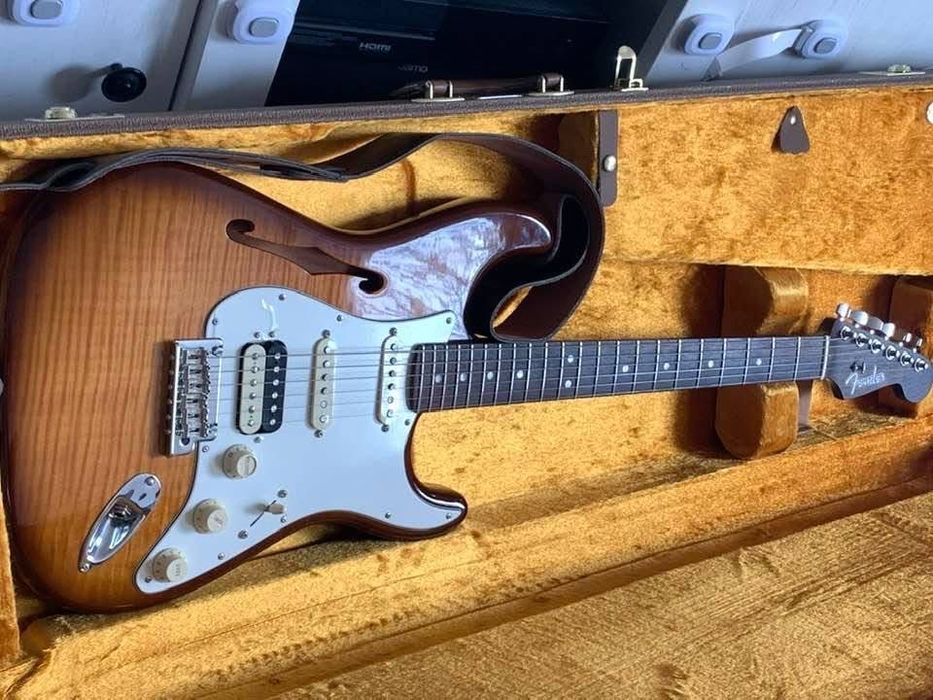 Fender Rarities Flame Maple Top Stratocaster HSS Thinline (USA, 2019)