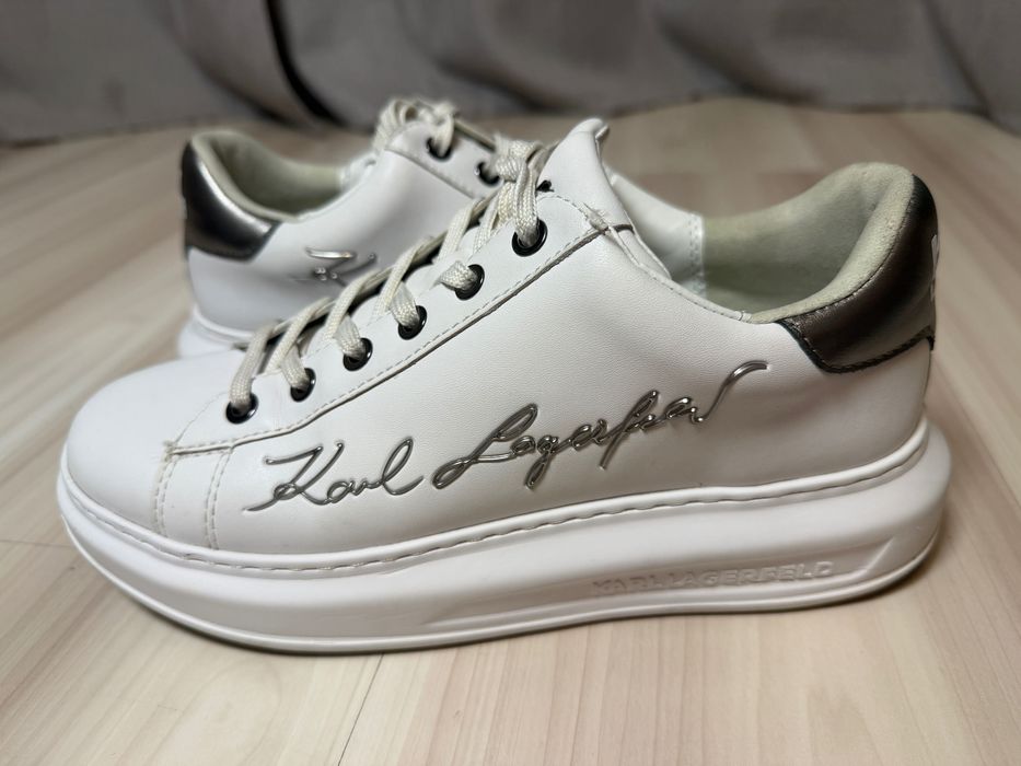 Skórzane sneakersy Karl Lagerfeld – rozmiar 39