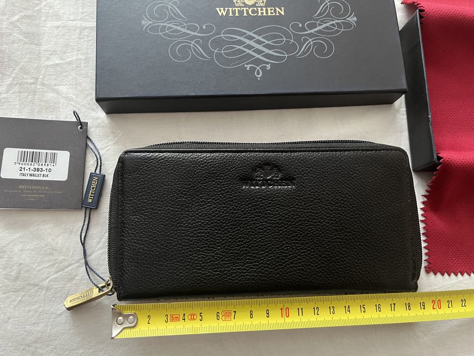 NOWY damski skórzany portfel Wittchen Italy Wallet BLK na prezent