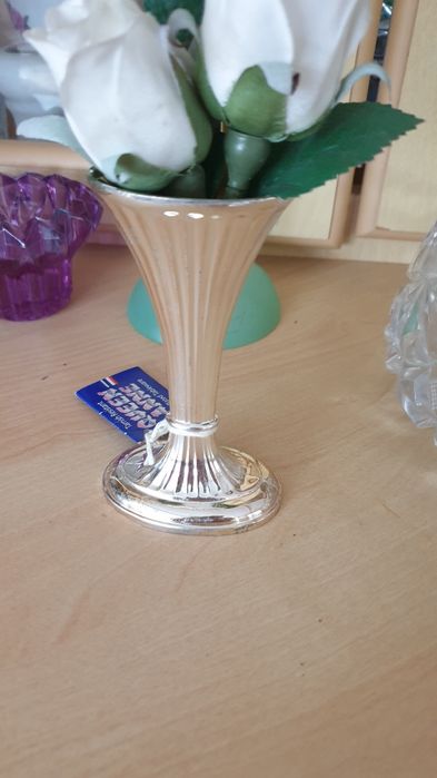 Silver plater wazonik , wazon,flakon nowy  Queen Anne .