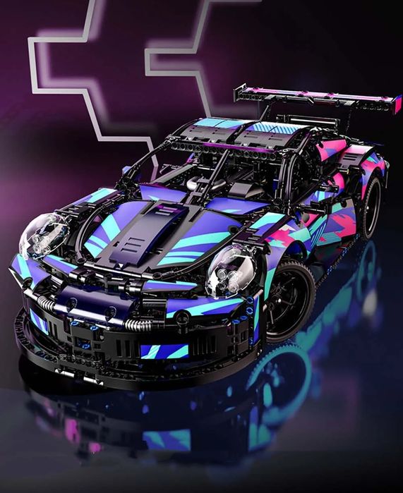 Klocki technic Porsche 911, lego skala 1:10, DUŻY