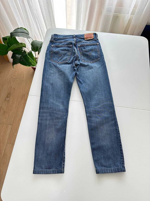 Сині жіночі джинси прямого крою levi’s 501 модель 25-26 розміру