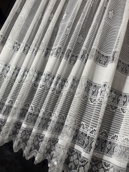 Тюль на кухню белая, гардины на метраж