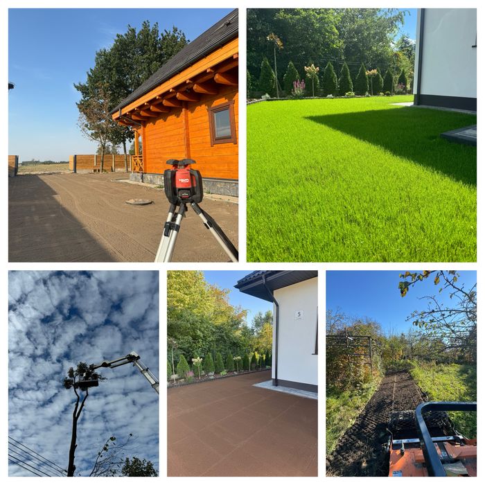 OGRODY, Zakładanie ogrodów, Nawadnianie,Trawniki, Równanie