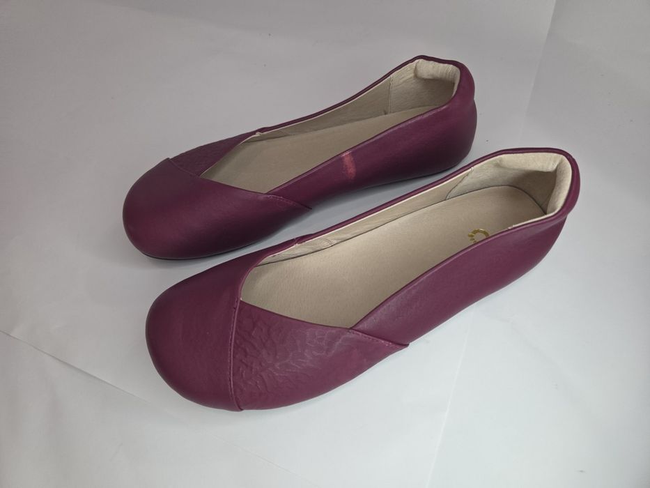 УЦІНКА! ШКІРЯНІ Нові  Босоногі  Жіночі  БАЛЕТКИ XERO Shoes  Phoenlx  Leatner Розпродаж  Анатомічні Барефут  Barefoot 39 розмір 25 см  Бордові