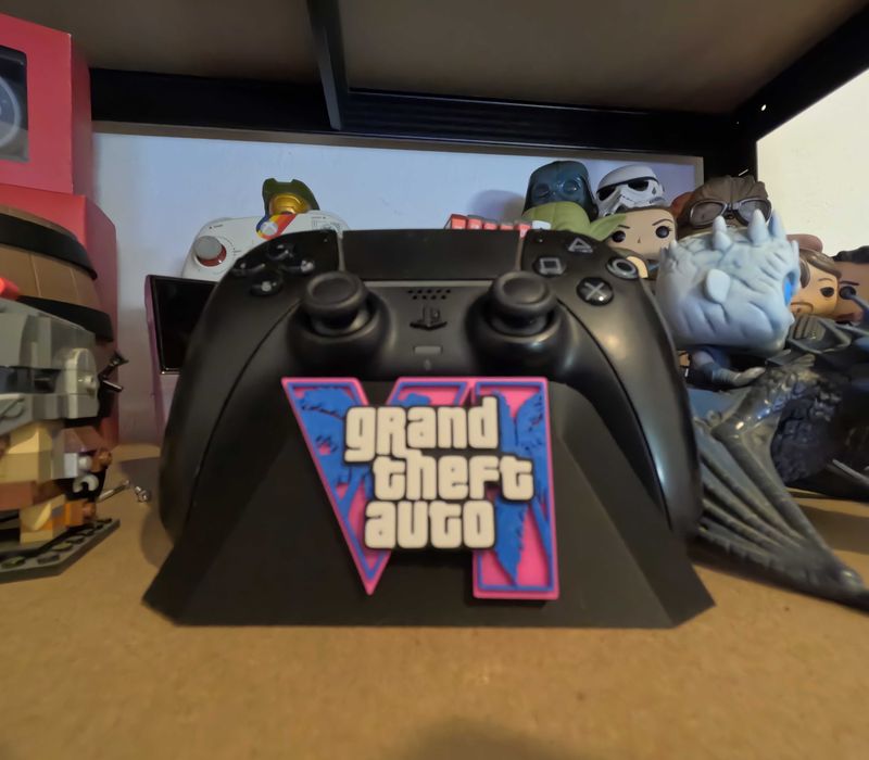 Suporte Base para Comando PS5 - Tema GTA 6