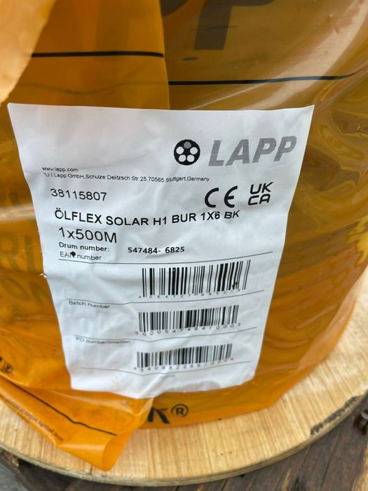 Solar кабель 6мм європейського виробництва для сонячних панелей