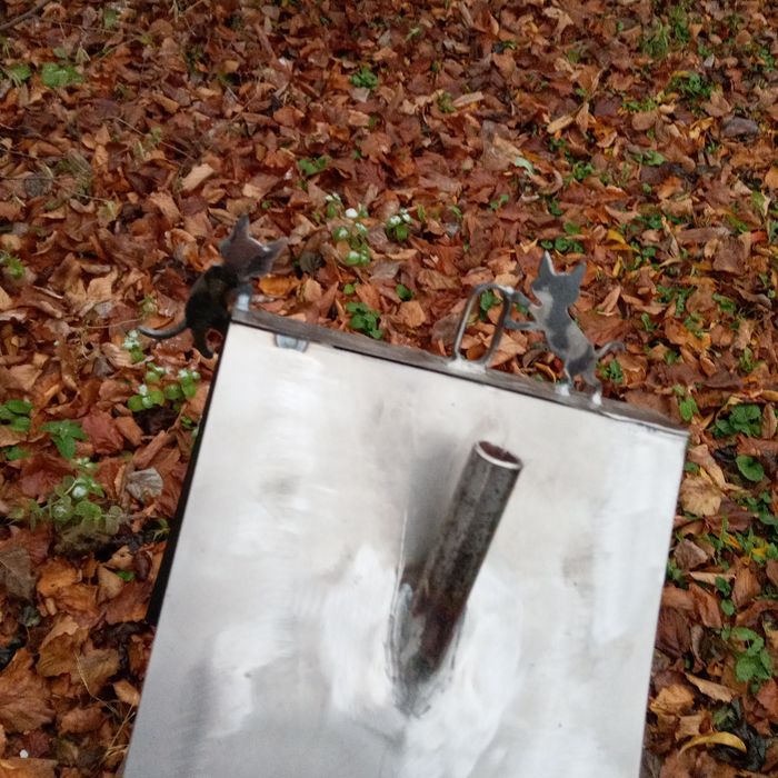 Годівничка для птахів металева «Котики»