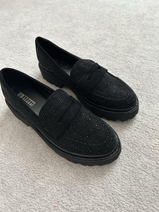 Półbuty damskie czarne