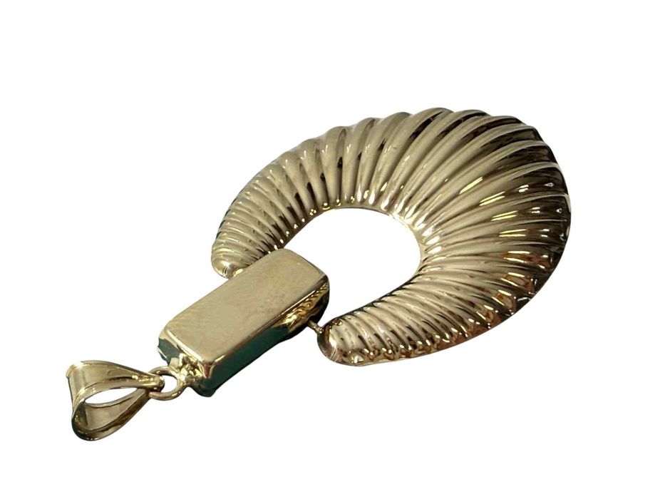 Piękna złota zawieszka muszla 5CM/585/3,32G.