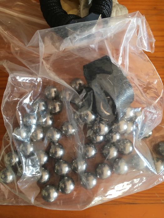 Kit Fisga Profissional com acessórios, bolsa e bolas esferas aço