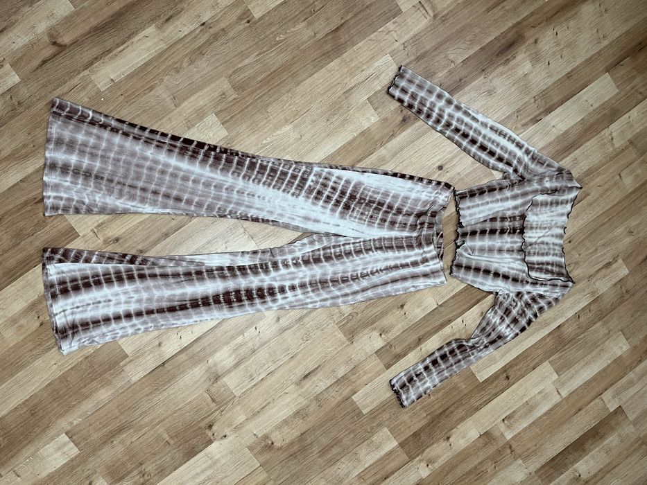 Komplet spodnie top damskie S