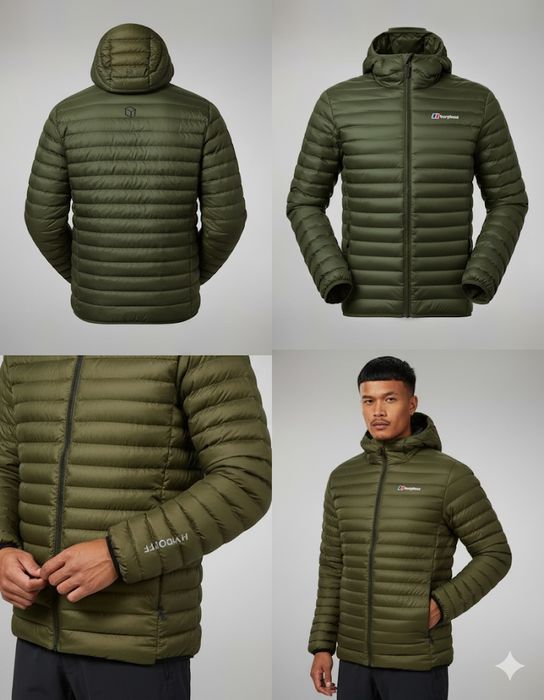 Куртка, мікропуховик Berghaus vaskye jacket green, haki, military