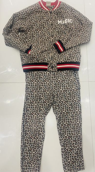 Dres bluza i spodnie w panterkę Zara Kids rozm. 134 y.9-10
